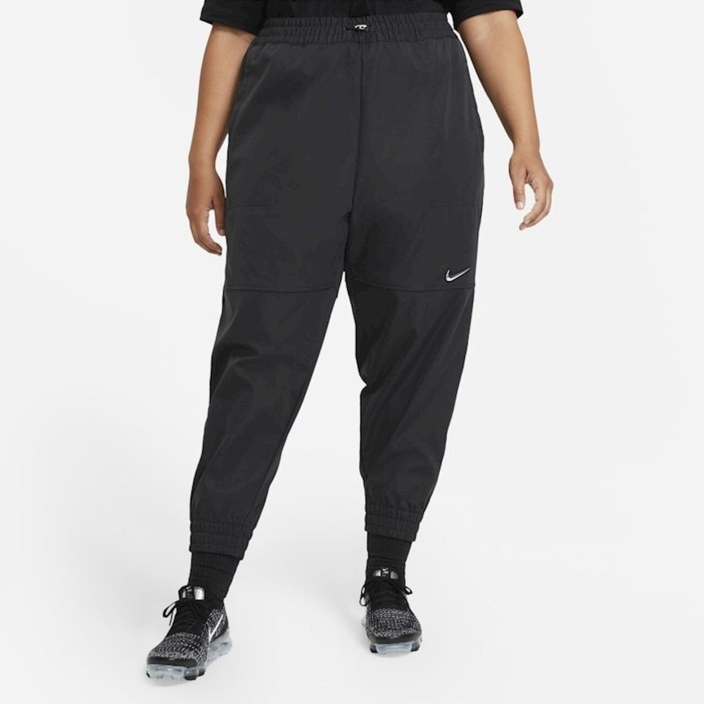 Nike Swoosh Sports Pants Women's Plus 1X Black Training Loose Jogger DC6942-010